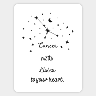 Key phrases of the zodiac signs: Cancer Magnet